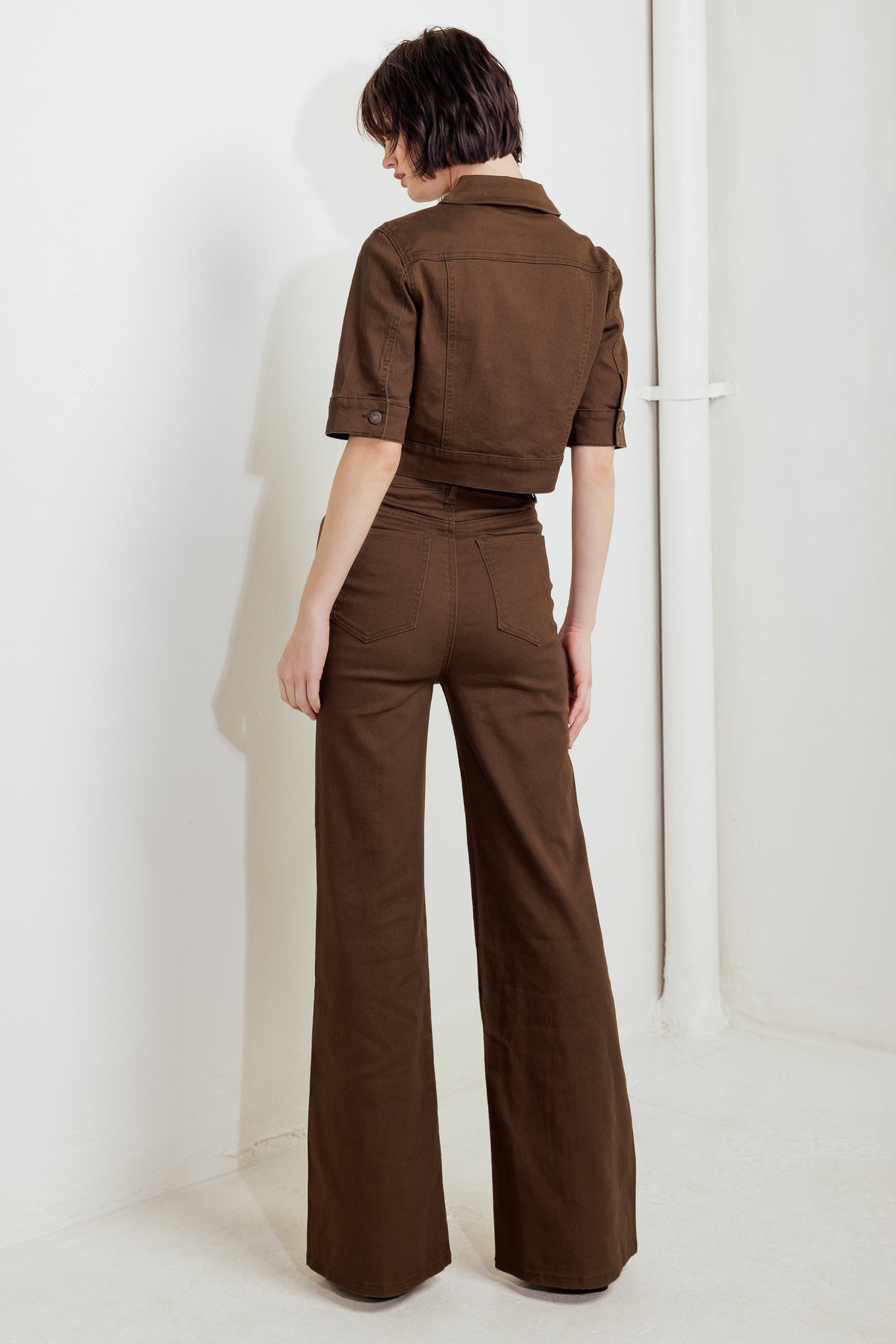 EFFORTLESS EDGE BROWN TWILL JACKET Flying Tomato